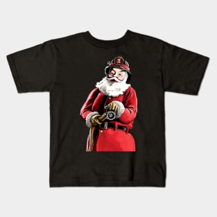 Santa Firefighter Kids T-Shirt